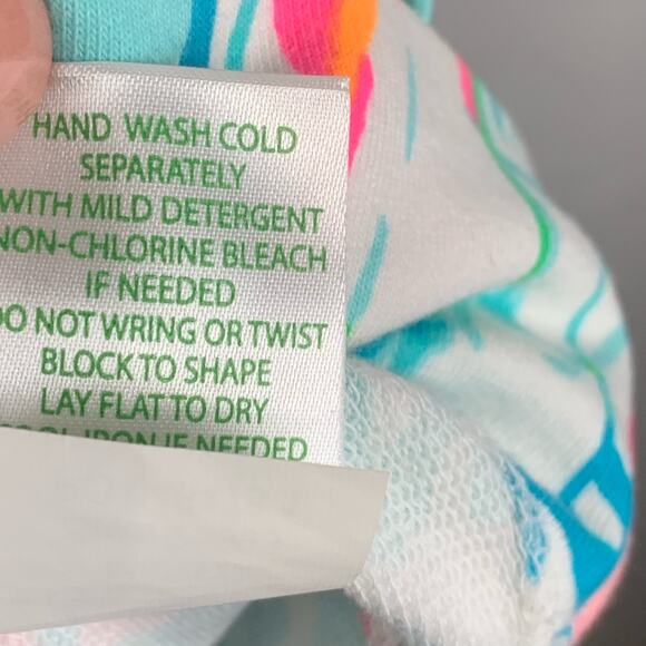 Lilly Pulitzer Harper Shift Dress Womens Small Blue White Floral Tropical - Picture 8 of 10